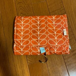 Orla Kiely Bold Orange Leaf Cosmetic Case